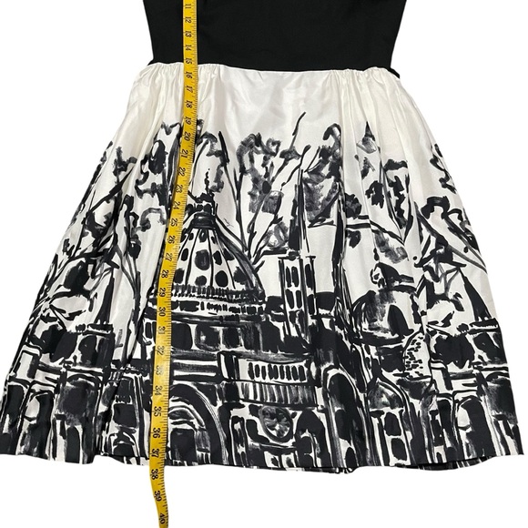 Milly New York Black & White Mini Dress Size 4 - Picture 5 of 8